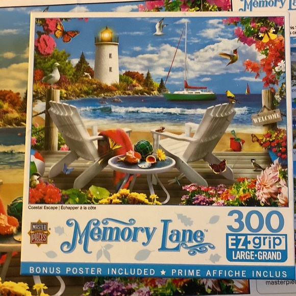 Complete Coastal Escape 300 piece EZ Grip jigsaw puzzle by Memory Lane - Picture 6 of 8